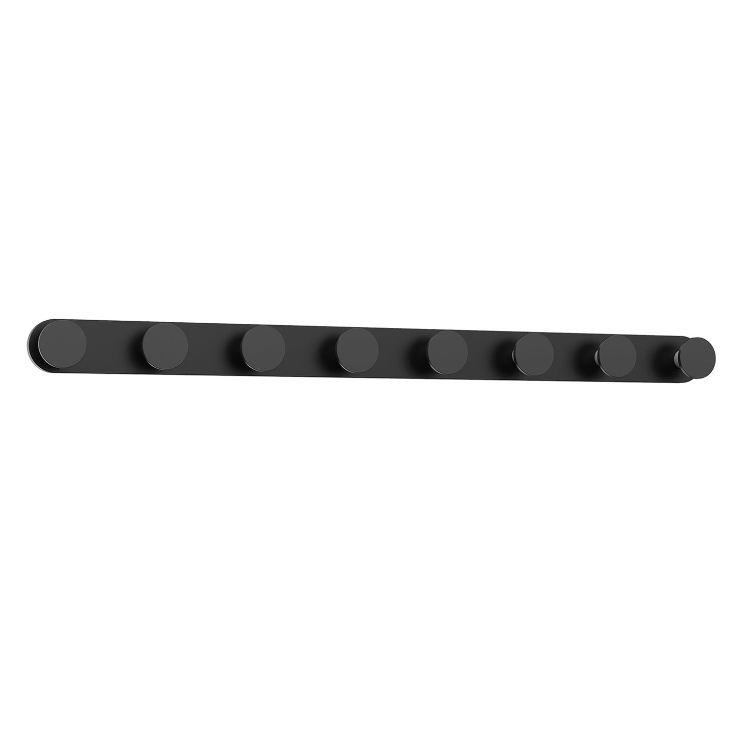 Edna LED Vanity Wall Light in Black (8-Light).
