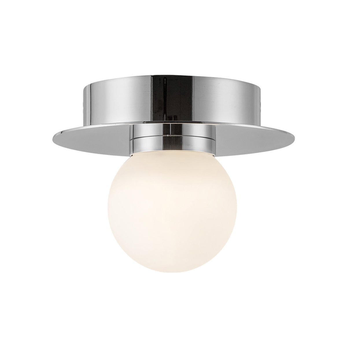 Elixir LED Flush Mount Ceiling Light in Chrome (Small).