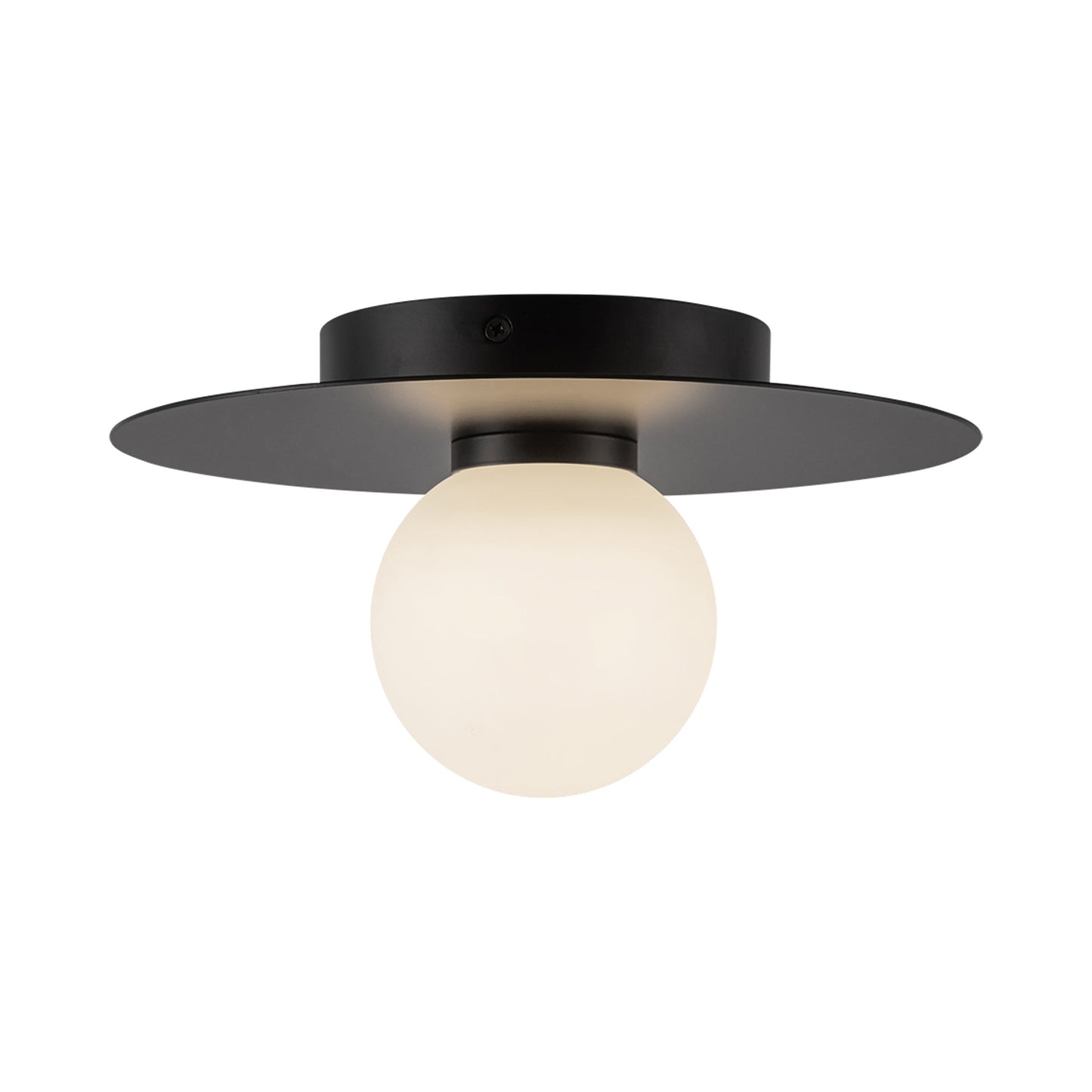 Elixir LED Flush Mount Ceiling Light in Black (Medium).