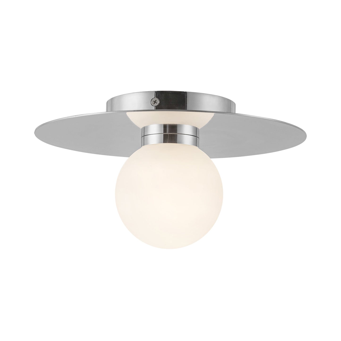 Elixir LED Flush Mount Ceiling Light in Chrome (Medium).