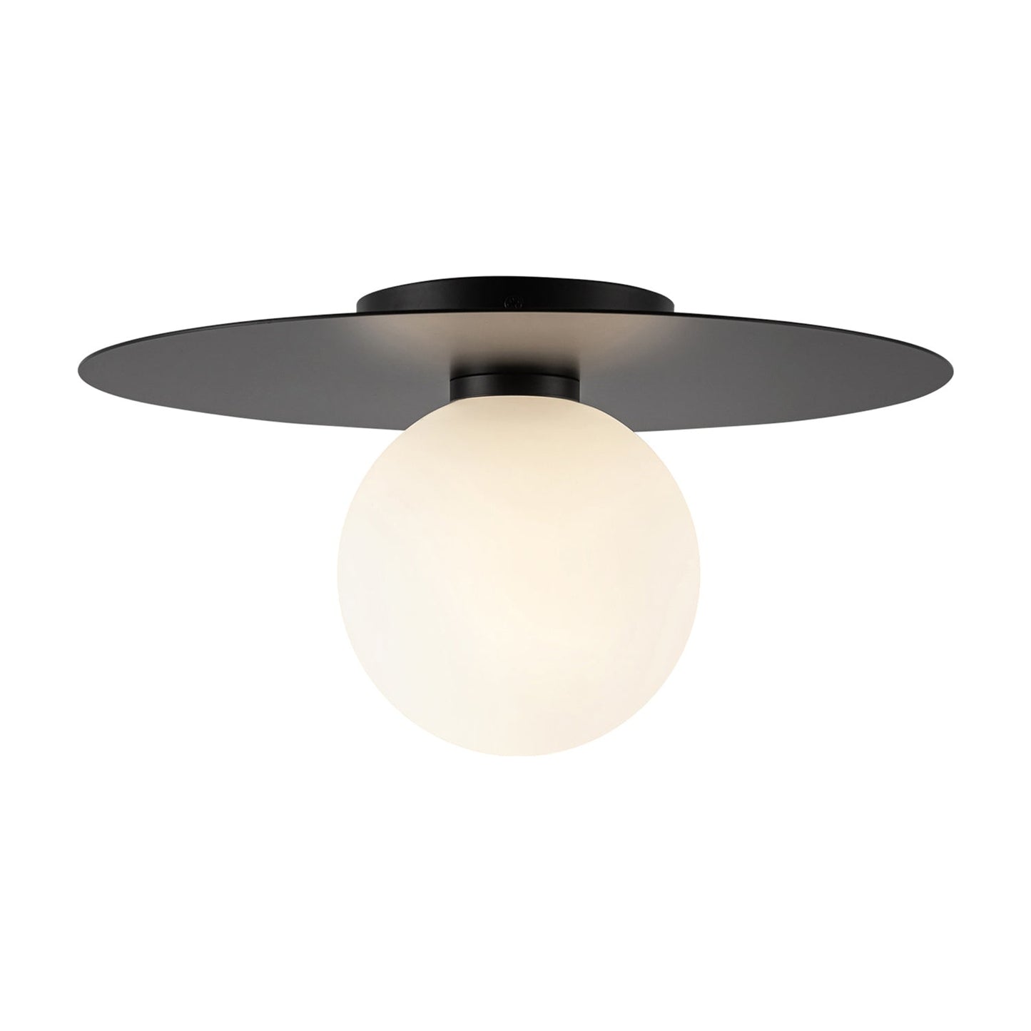 Elixir LED Flush Mount Ceiling Light in Black (Large).