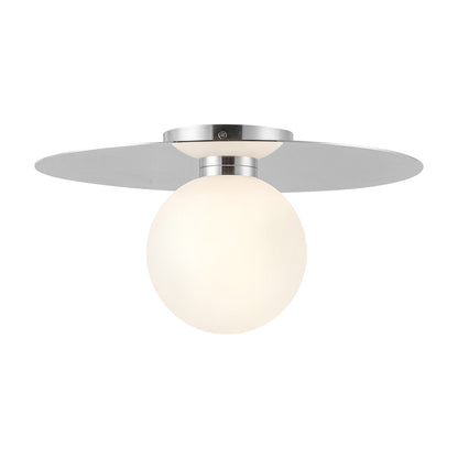 Elixir LED Flush Mount Ceiling Light in Chrome (Large).