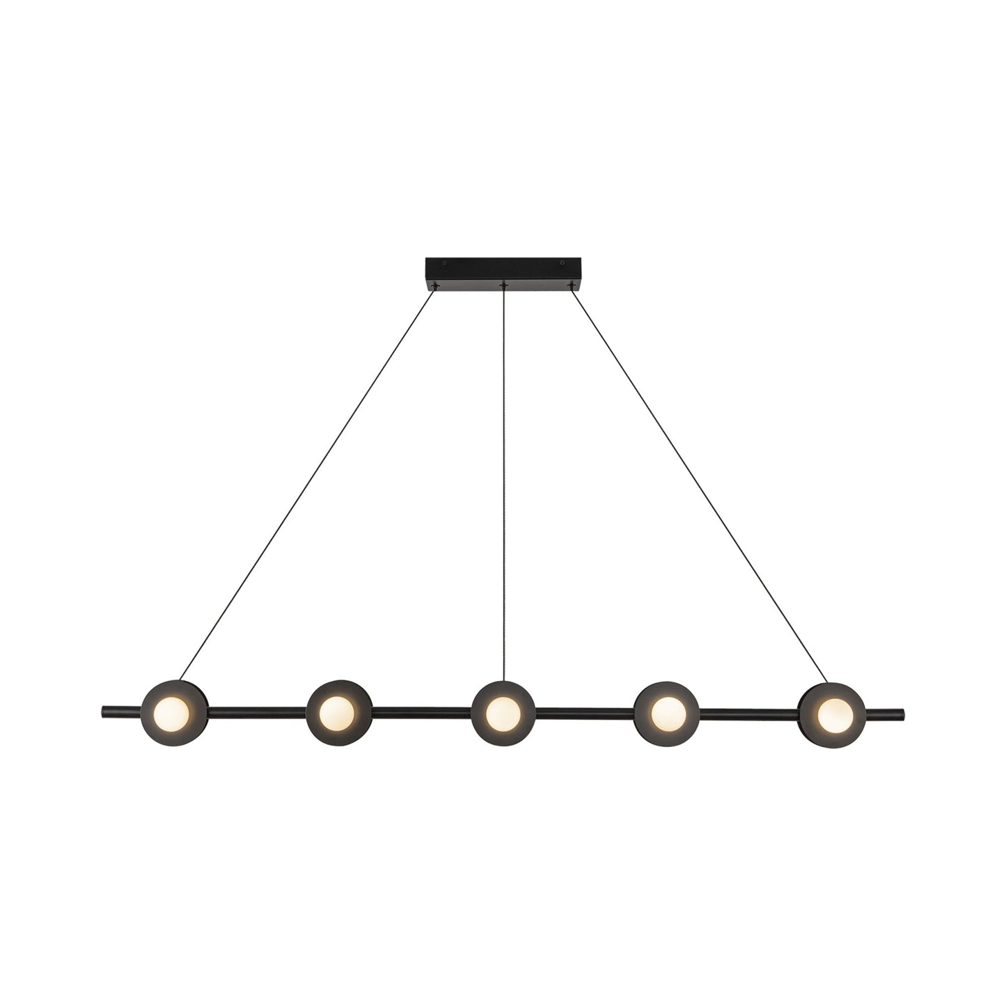 Elixir Linear LED Pendant Light in Black.