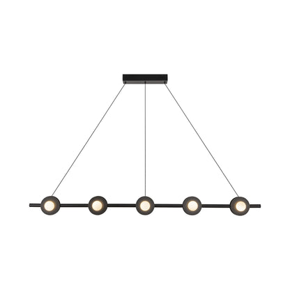 Elixir Linear LED Pendant Light in Black.