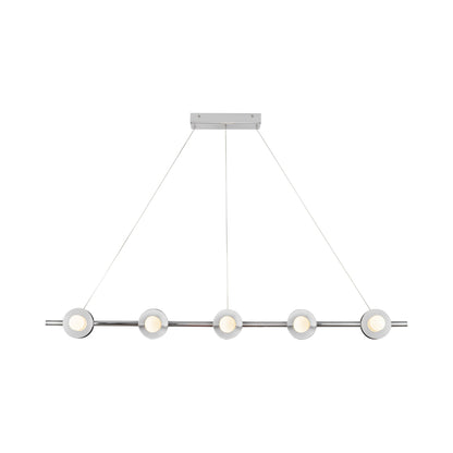 Elixir Linear LED Pendant Light in Chrome.