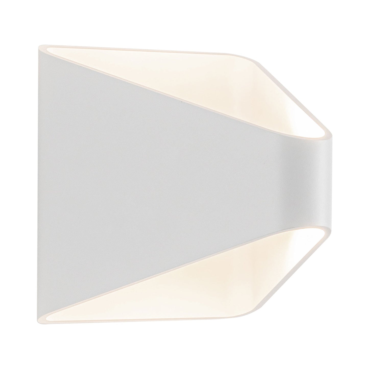Ellis Outdoor LED Wall Light in White.