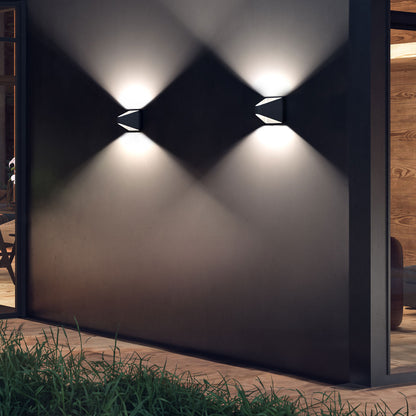 Ellis Outdoor LED Wall Light in Outside Area.