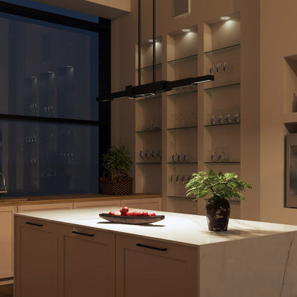 Enzo Linear LED Pendant Light in kitchen.