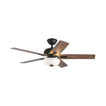 Erikson Ceiling Fan in Matte Black (Integrated LED/Wall Control).
