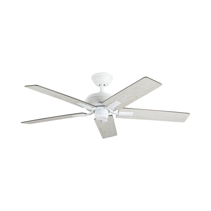 Erikson Ceiling Fan in White (No Light/Wall Control).