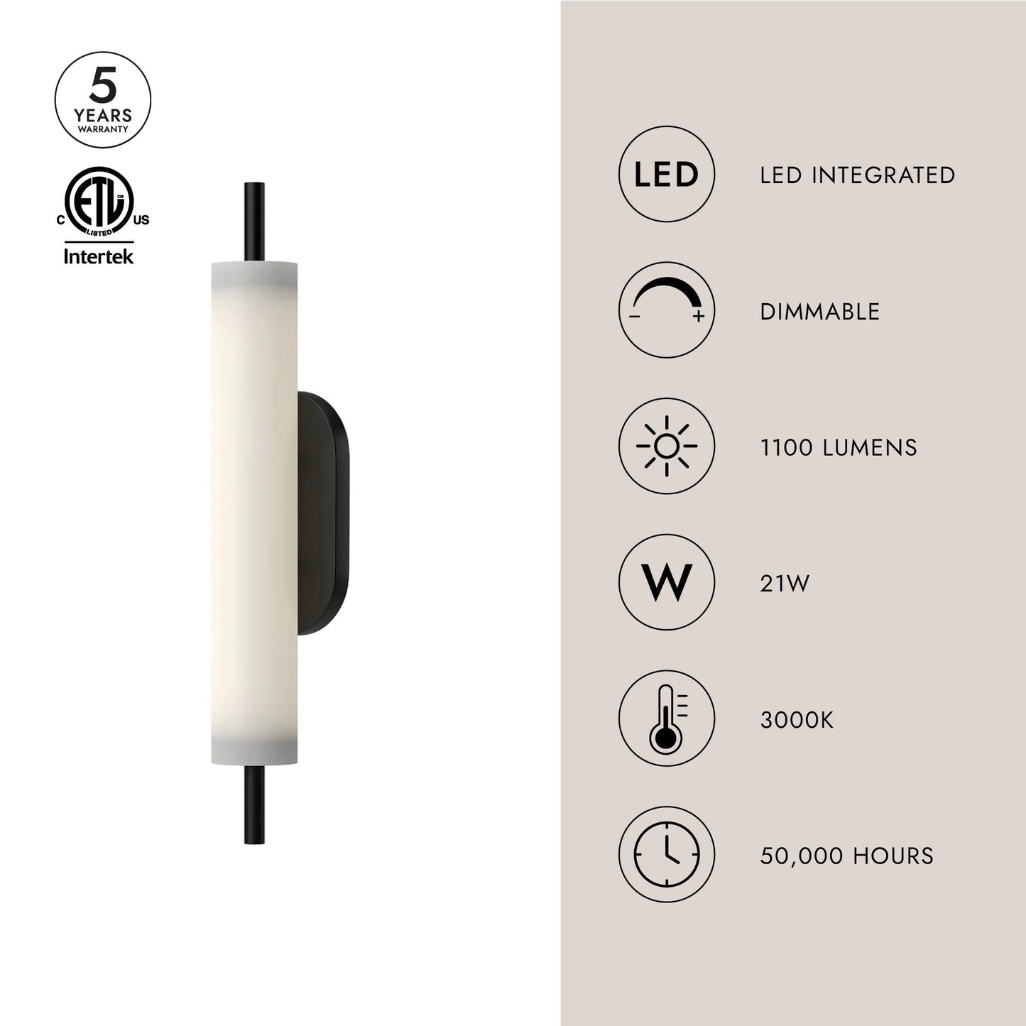 Estes Outdoor LED Wall Light in Detail.