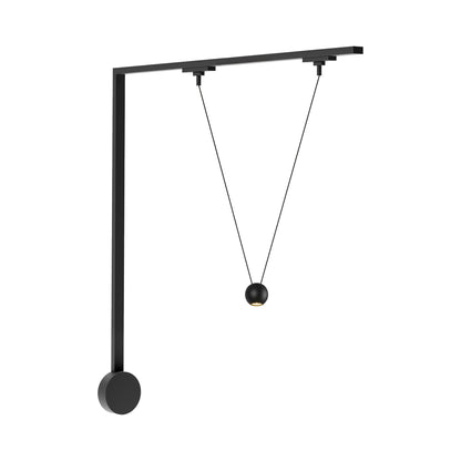 Faria Double Trilo Track LED Wall Light in Black.