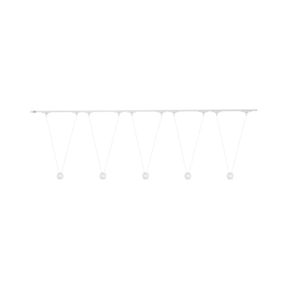 Faria Double Trilo Track Multi Light LED Pendant Light in White.