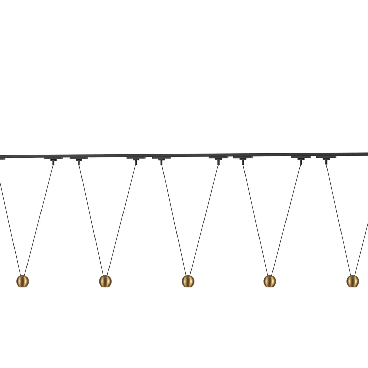 Faria Double Trilo Track Multi Light LED Pendant Light in Detail.