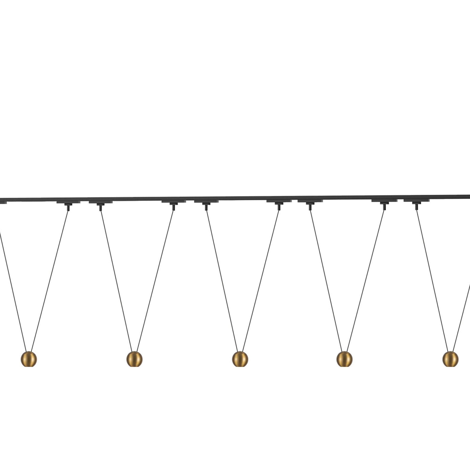 Faria Double Trilo Track Multi Light LED Pendant Light in Detail.
