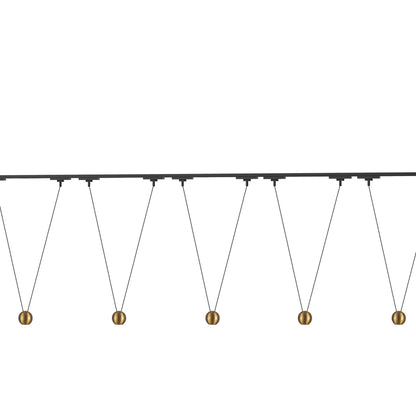 Faria Double Trilo Track Multi Light LED Pendant Light in Detail.