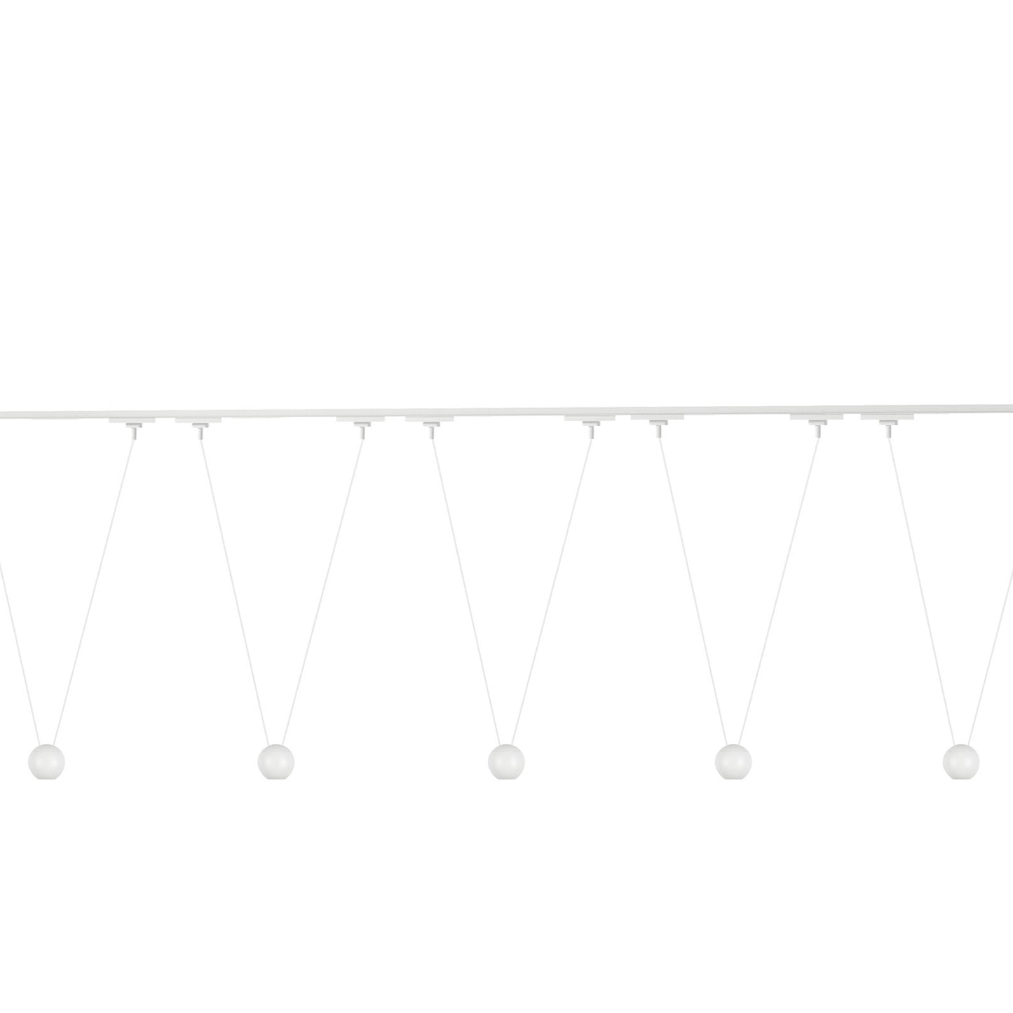 Faria Double Trilo Track Multi Light LED Pendant Light in Detail.
