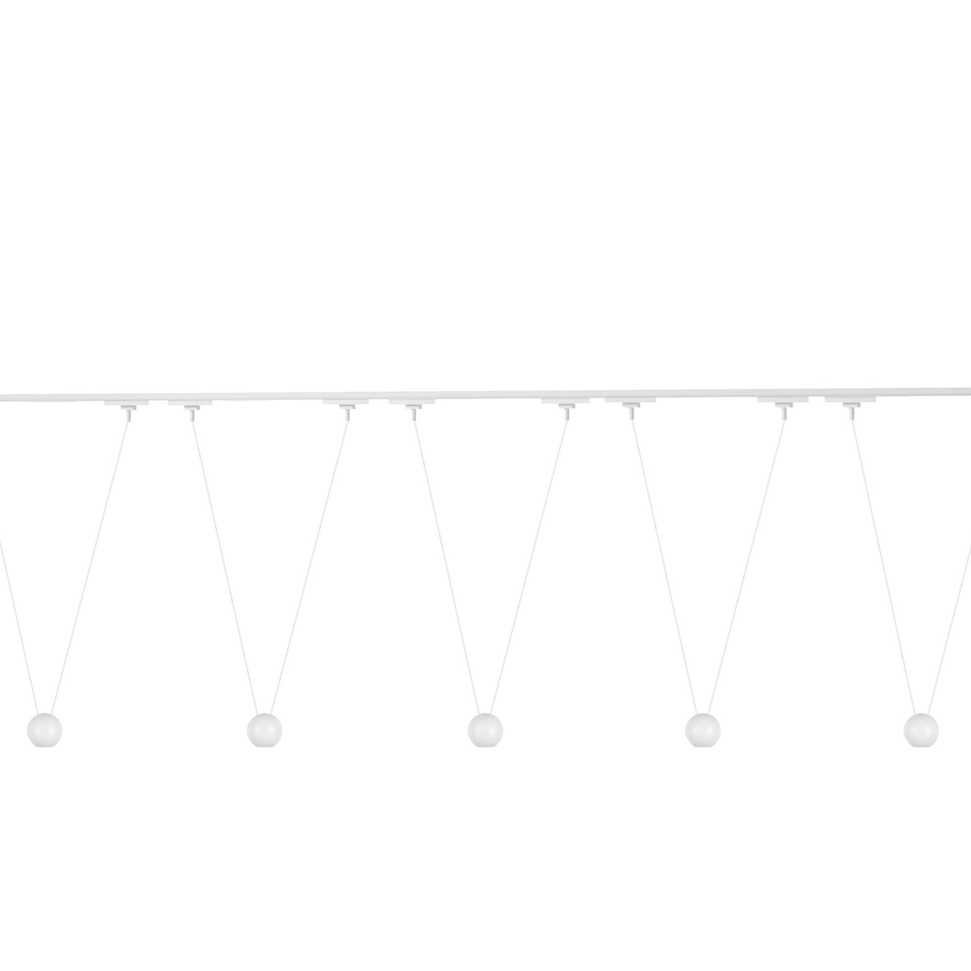 Faria Double Trilo Track Multi Light LED Pendant Light in Detail.