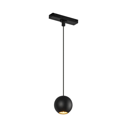 Faria Trilo Track LED Pendant Light in Black.