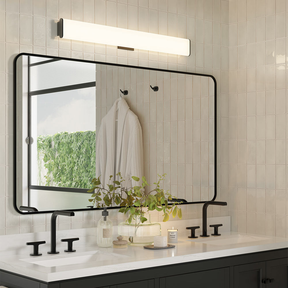 Ferguson LED Vanity Wall Light in bathroom.