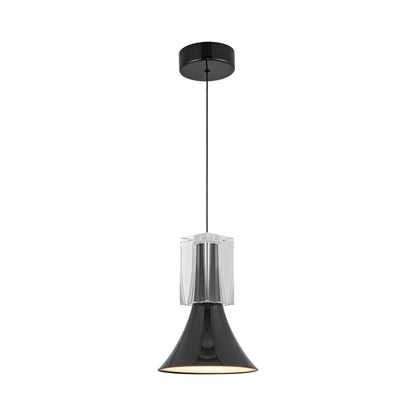 Floe LED Pendant Light in Glossy Black.