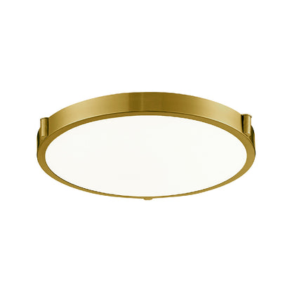 Floyd LED Flush Mount Ceiling Light in Brushed Gold (Medium).