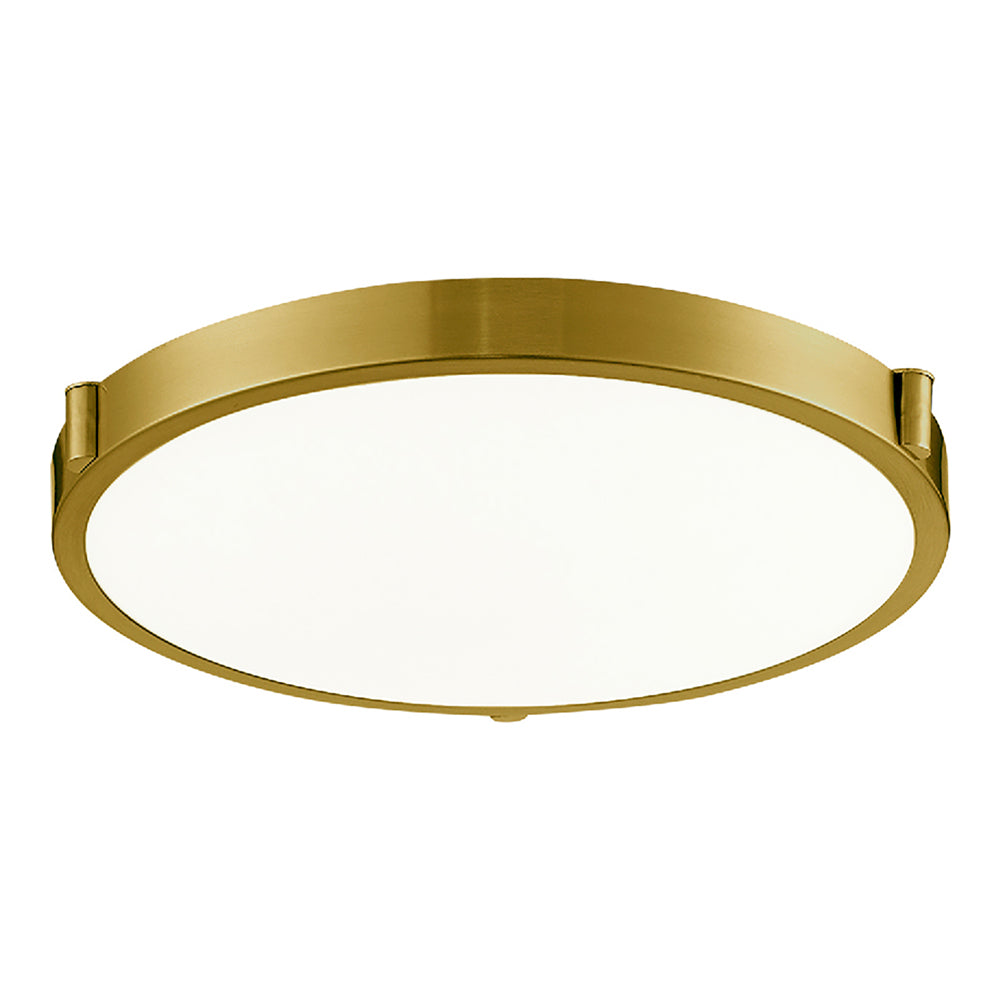 Floyd LED Flush Mount Ceiling Light in Brushed Gold (Large).