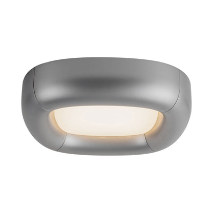 Folio LED Flush Mount Ceiling Light in Space Gray.