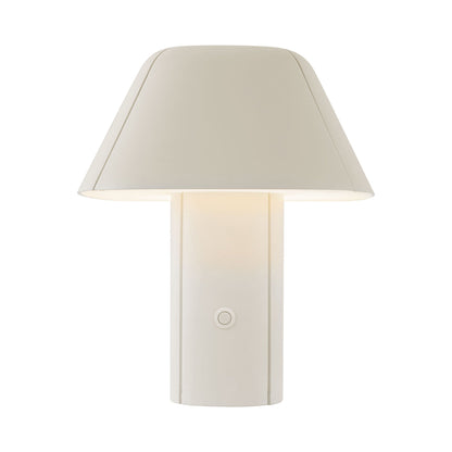 Folio LED Table Lamp in Pearl White.