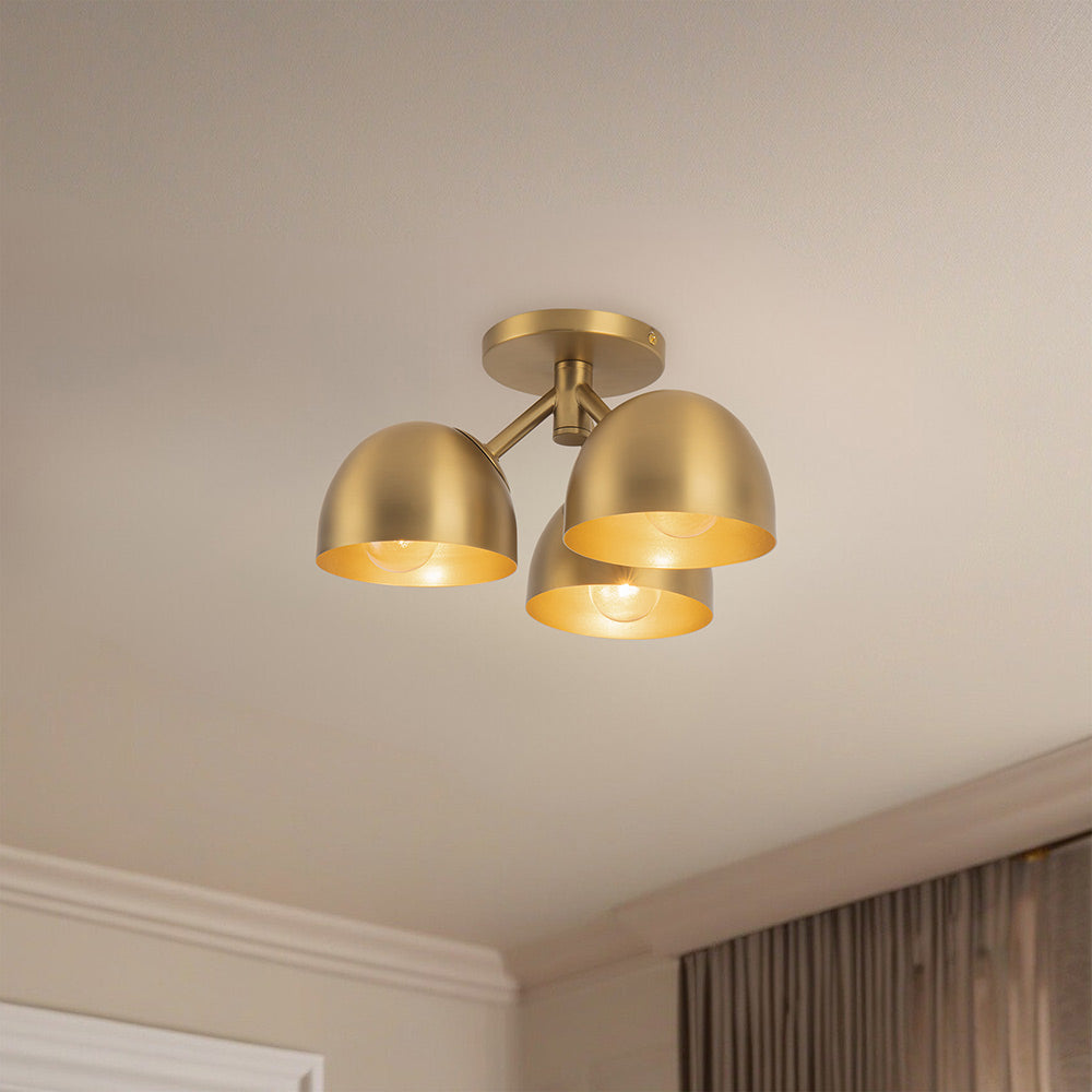 Fosso Semi Flush Mount Ceiling Light in Detail.