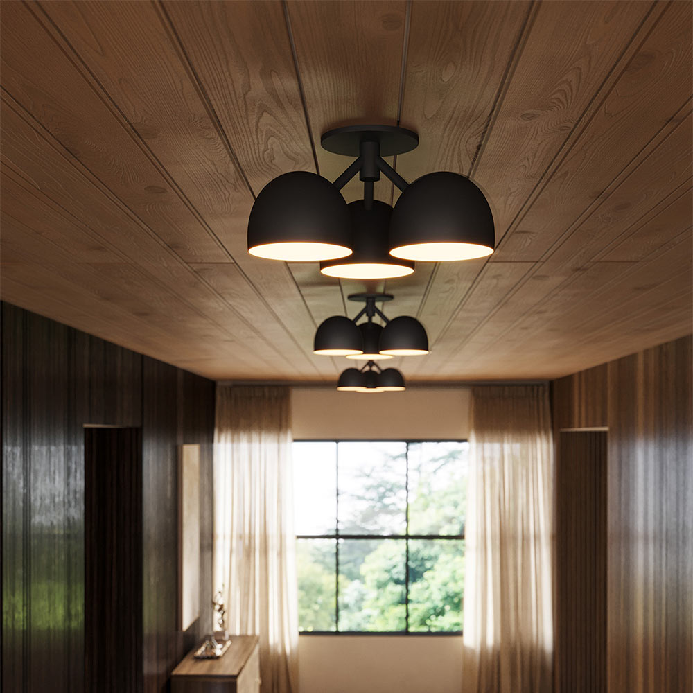 Fosso Semi Flush Mount Ceiling Light in Detail.