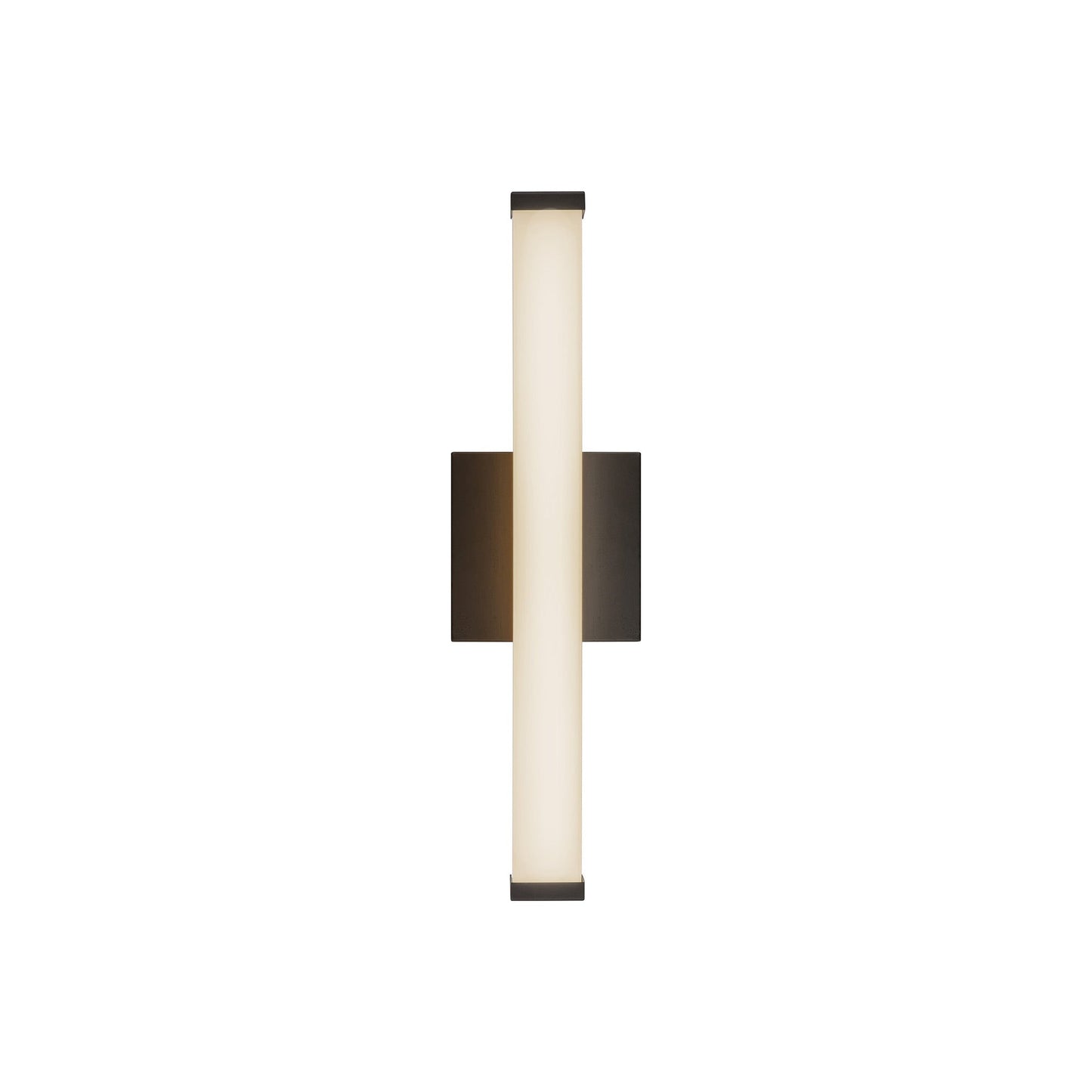 Geri LED Bath Wall Light in Black (18-Inch).