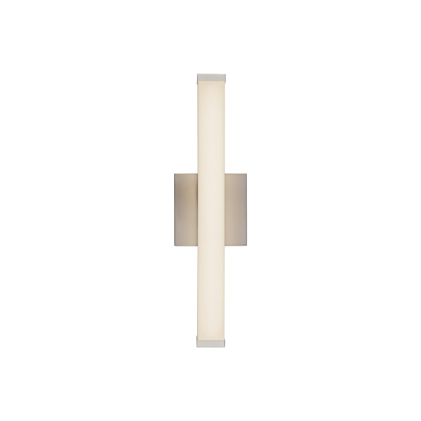 Geri LED Bath Wall Light in Brushed Nickel (18-Inch).