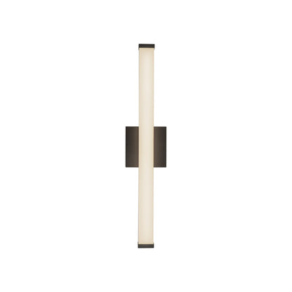Geri LED Bath Wall Light in Black (24.13-Inch).