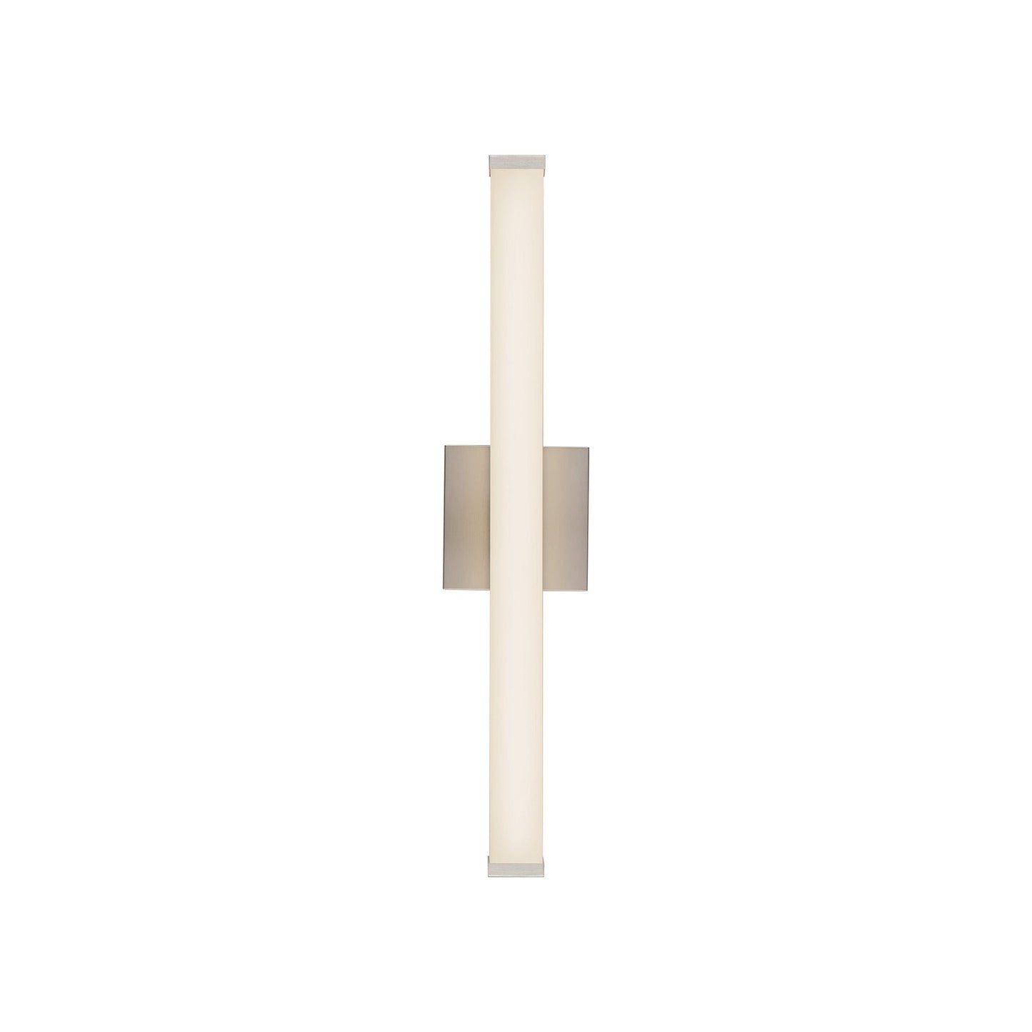 Geri LED Bath Wall Light in Brushed Nickel (24.13-Inch).