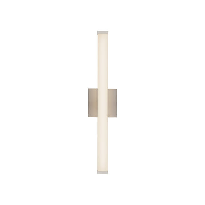 Geri LED Bath Wall Light in Brushed Nickel (24.13-Inch).