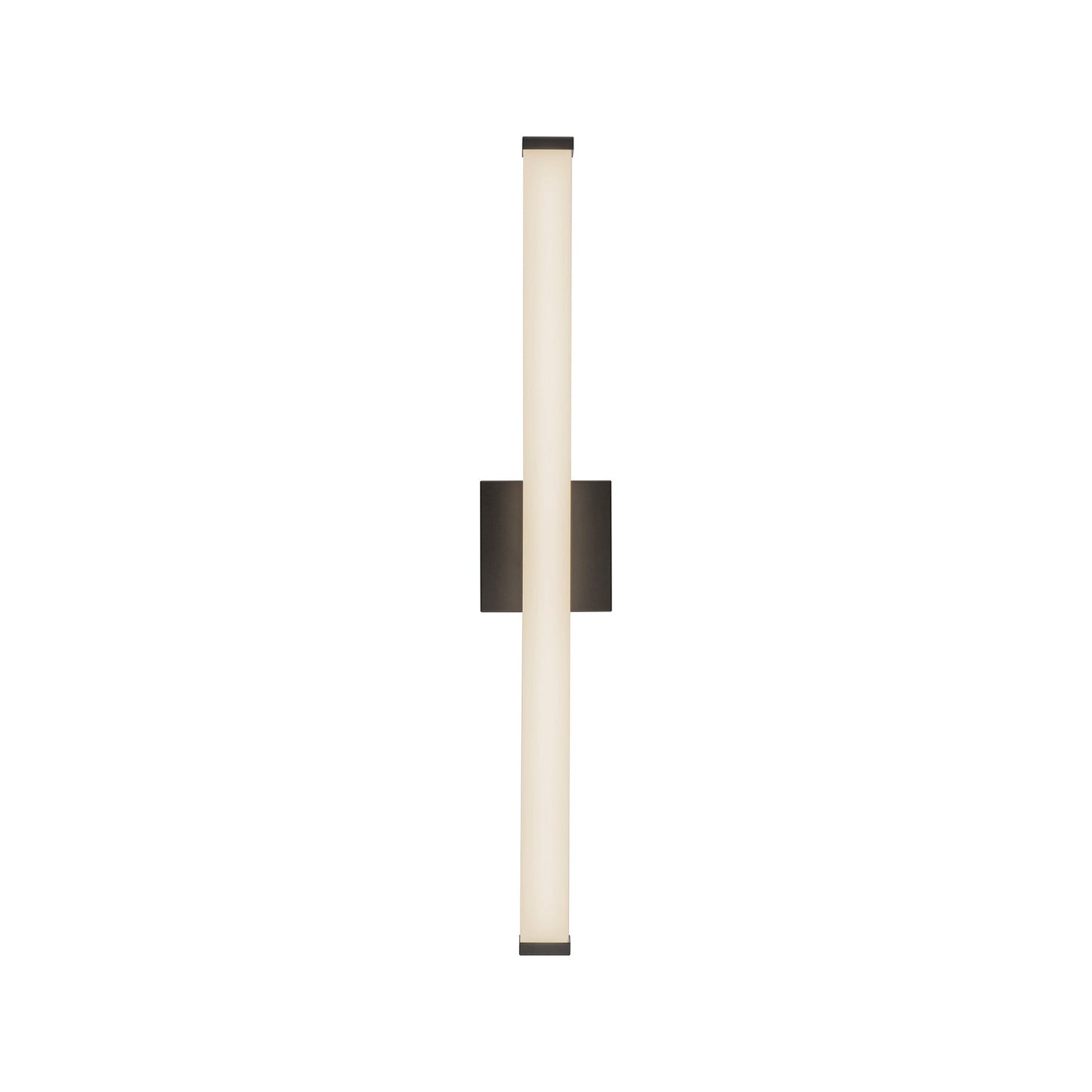 Geri LED Bath Wall Light in Black (30.13-Inch).