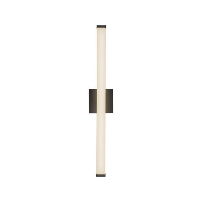Geri LED Bath Wall Light in Black (30.13-Inch).