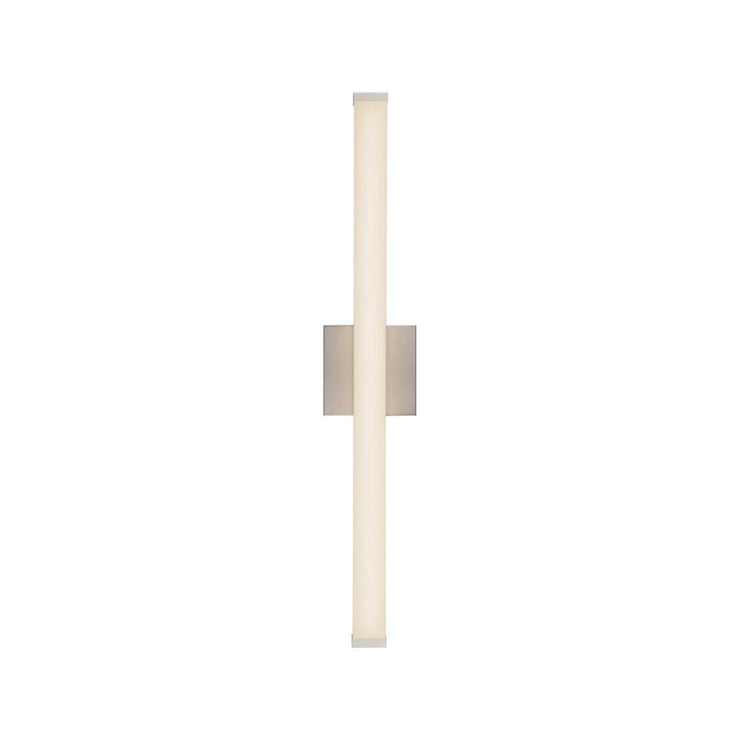 Geri LED Bath Wall Light in Brushed Nickel (30.13-Inch).