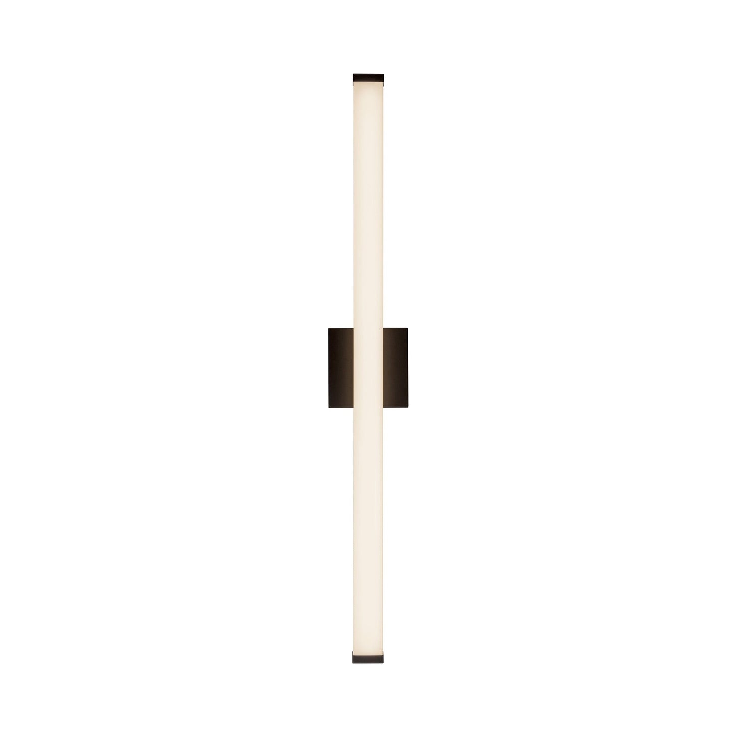 Geri LED Bath Wall Light in Black (36-Inch).
