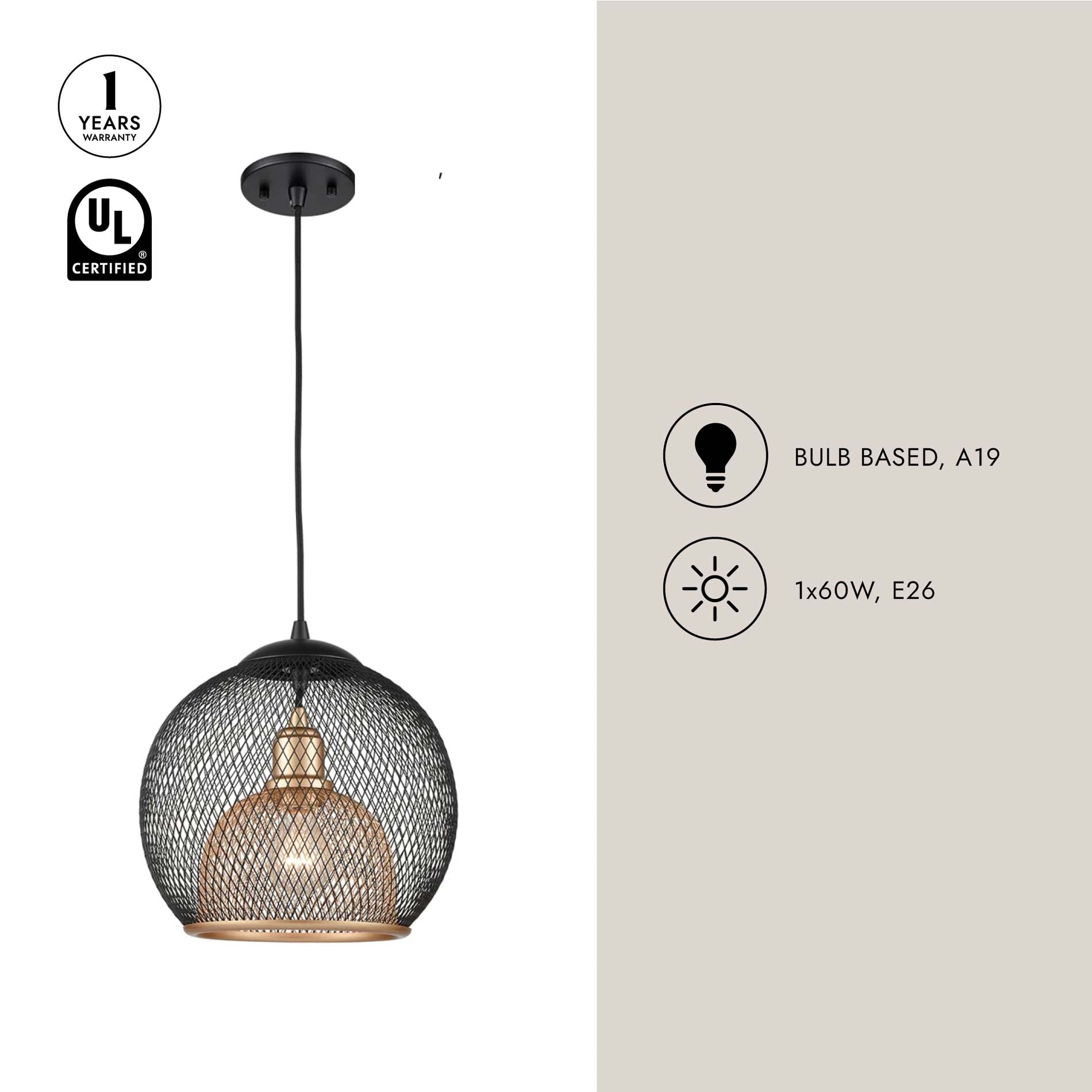 Gibraltar Pendant Light in Detail.