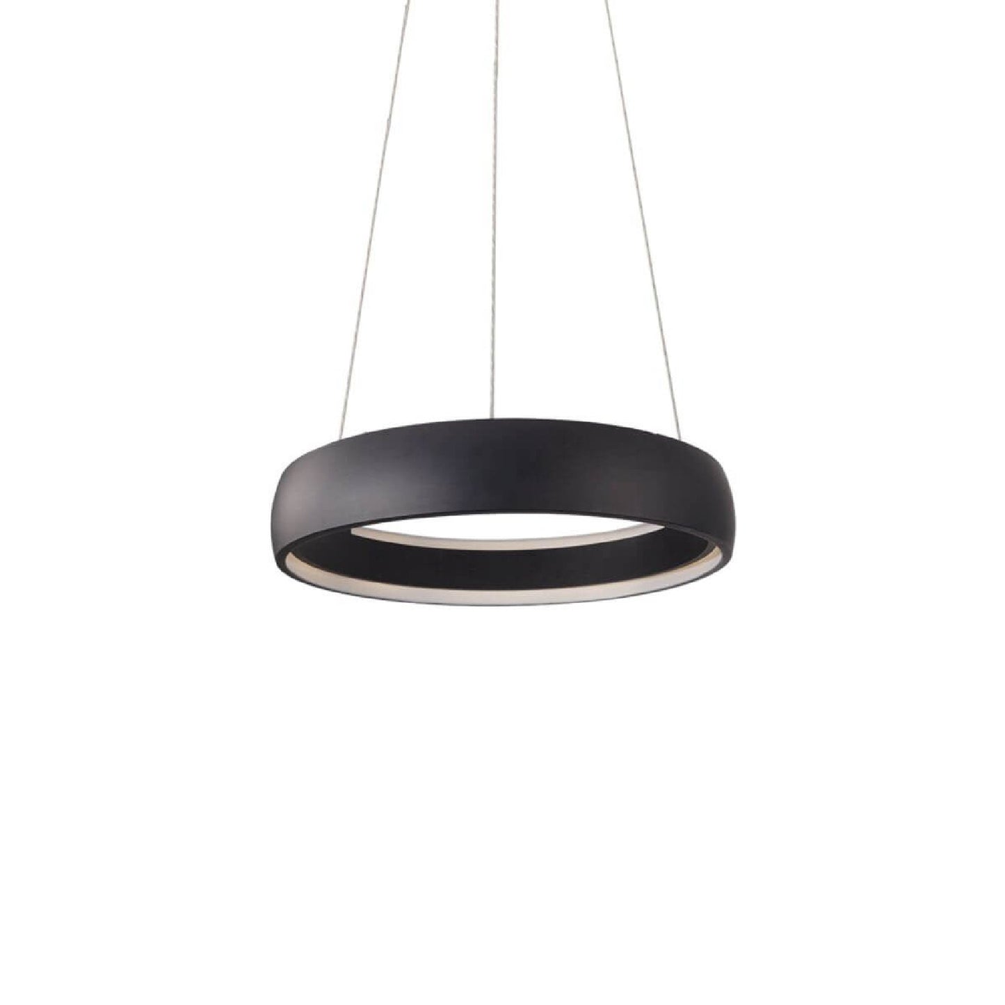 Halo LED Pendant Light in Black (Small).