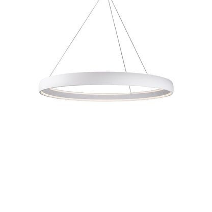 Halo LED Pendant Light in White (Large).
