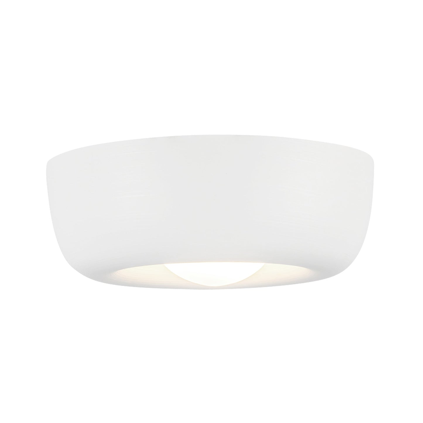 Hayden LED Flush Mount Ceiling Light in Antique White.