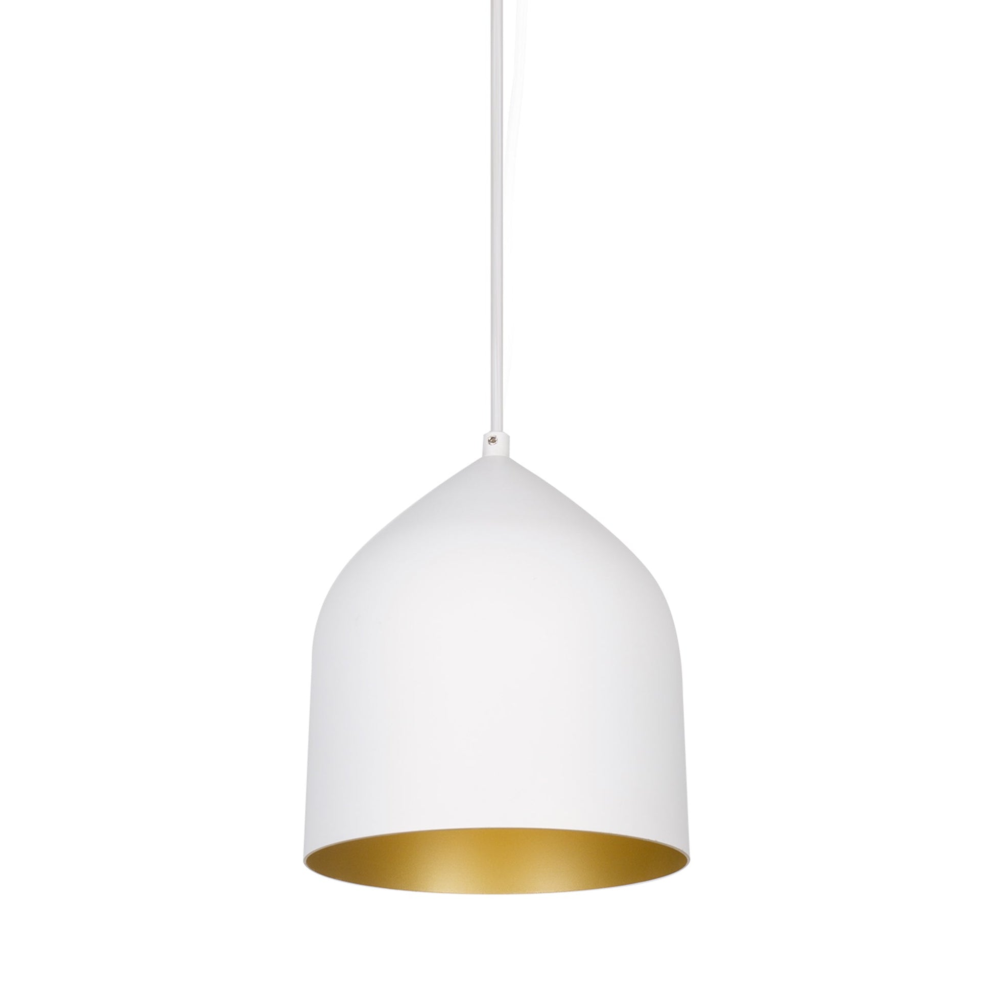 Helena Pendant Light in White/Gold (Small).