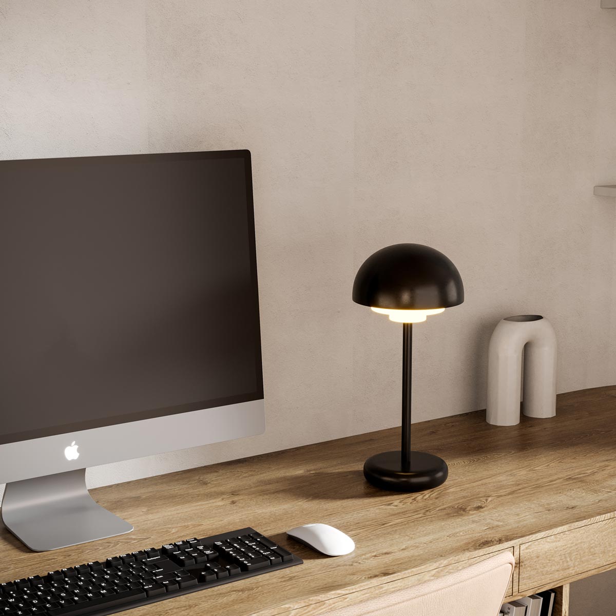Hinata LED Table Lamp in living room.