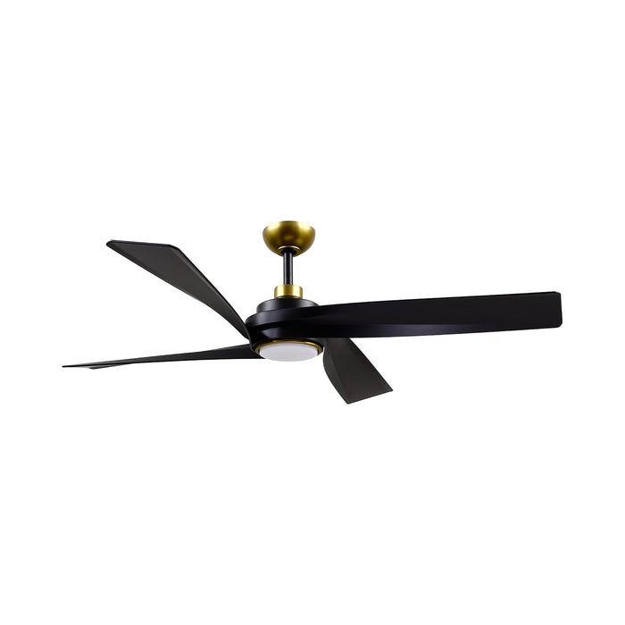 Horizon LED Ceiling Fan in Brushed Gold.