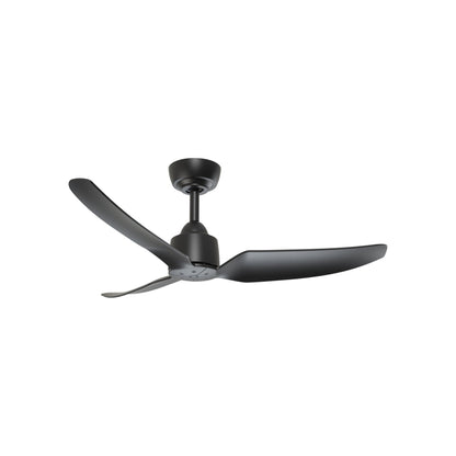 Hugo Outdoor Ceiling Fan in Matte Black (42-Inch/Light Kit Not Included).