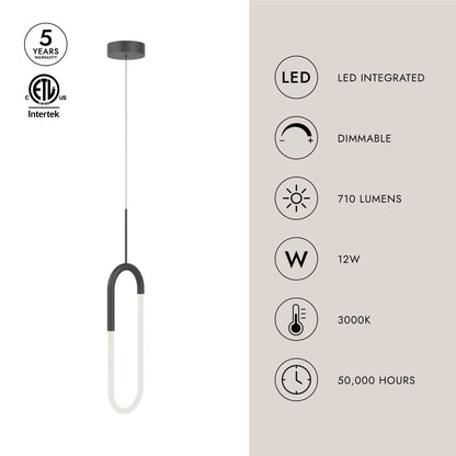 Huron LED Pendant Light in Detail.