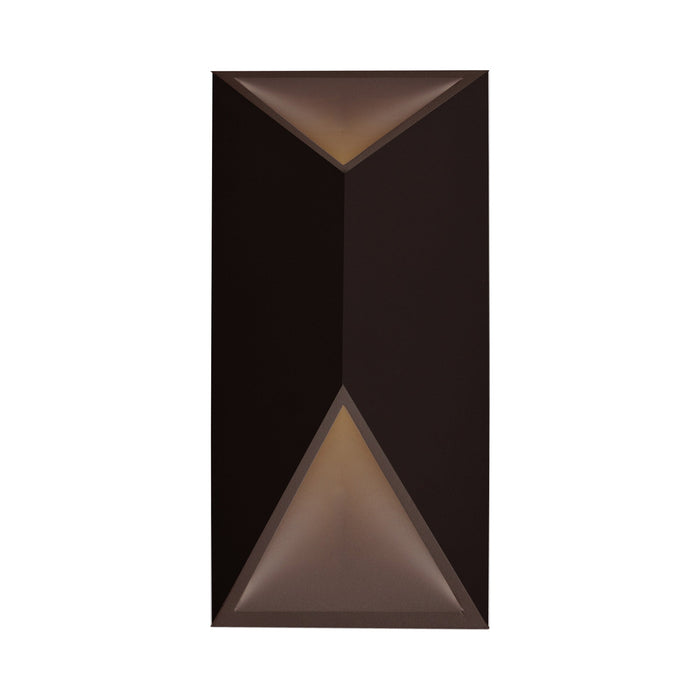 Indio Outdoor LED Wall Light in Bronze (Rectangle).